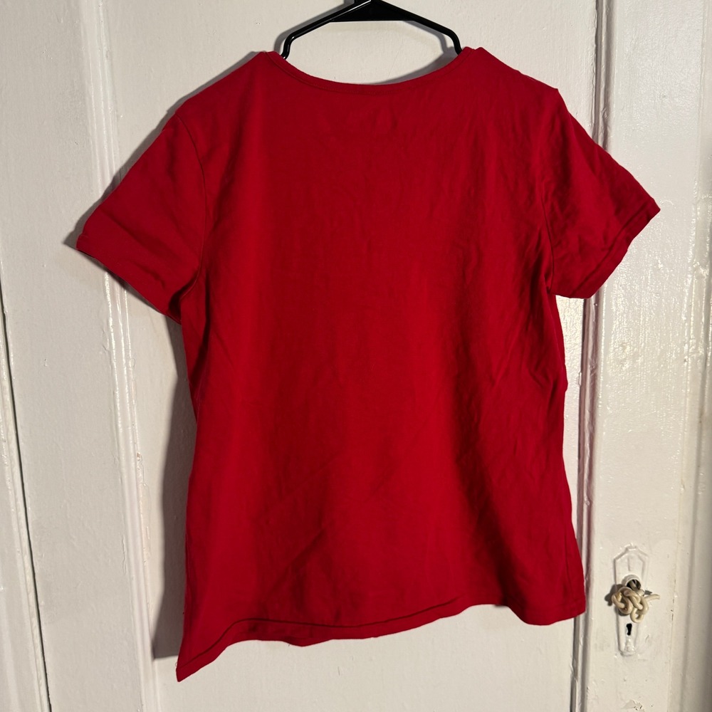 4th of July Red Tee Butterfly American Flag L Grannycore Animal Cotton Insect - Picture 6 of 7